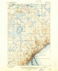Duluth 1895 topographic map preview