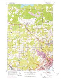 Duluth Heights 1953 topographic map thumbnail
