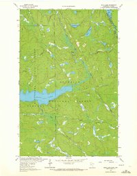 Echo Lake 1963 topographic map thumbnail