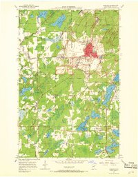 Eveleth 1951 topographic map preview