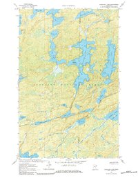 Fourtown Lake 1963 topographic map thumbnail