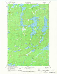 Fourtown Lake 1963 topographic map thumbnail