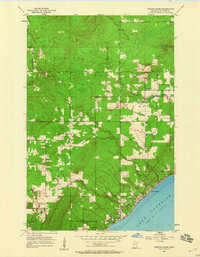 French River 1953 topographic map thumbnail