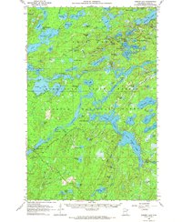 Gabbro Lake 1957 topographic map thumbnail