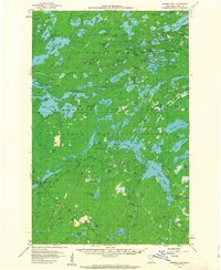 Gabbro Lake 1957 topographic map thumbnail