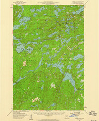 Gabbro Lake 1957 topographic map thumbnail