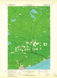 Grand Marais 1960 topographic map thumbnail