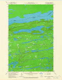 Gunflint Lake 1960 topographic map thumbnail