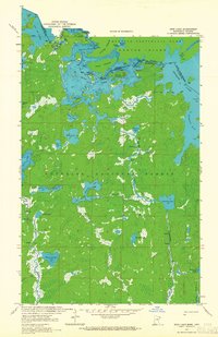 Iron Lake 1963 topographic map thumbnail
