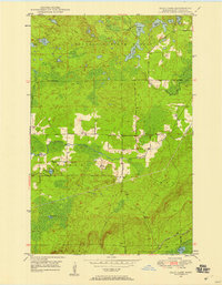 Isaac Lake 1949 topographic map thumbnail