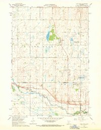 Lake Henry 1967 topographic map thumbnail