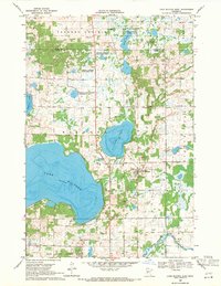 Lake Miltona East 1969 topographic map thumbnail
