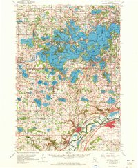 Lake Minnetonka topographic map thumbnail