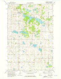 Lake Olaf 1973 topographic map thumbnail