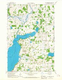 Lake Osakis East 1966 topographic map thumbnail