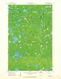 Lake Polly 1960 topographic map thumbnail