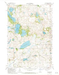 Lake Simon 1968 topographic map thumbnail