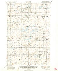 Lastrup 1950 topographic map preview