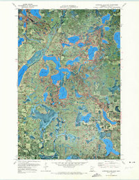 Lawrence Lake East 1971 topographic map thumbnail