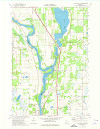 Little Rock Lake 1974 topographic map thumbnail