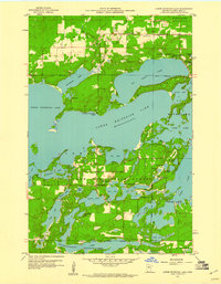 Lower Whitefish Lake 1959 topographic map thumbnail