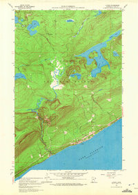 Lutsen 1959 topographic map thumbnail