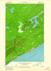Lutsen 1959 topographic map thumbnail