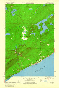 Lutsen 1959 topographic map thumbnail