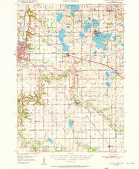 Mankato East 1950 topographic map thumbnail