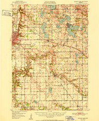 Mankato East 1951 topographic map thumbnail