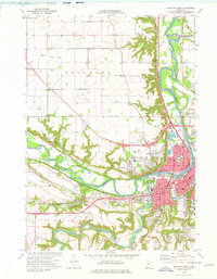 Mankato West 1974 topographic map thumbnail