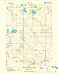 Mapleton NE 1967 topographic map thumbnail