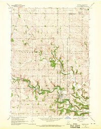 Mazeppa 1968 topographic map thumbnail