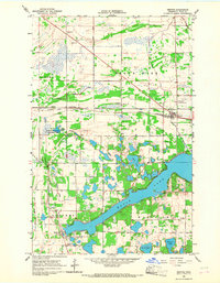 Mentor 1966 topographic map thumbnail