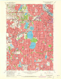 Minneapolis South 1967 topographic map thumbnail