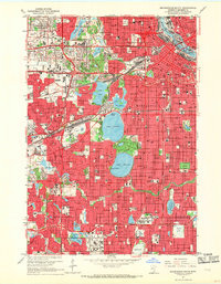Minneapolis South 1967 topographic map thumbnail