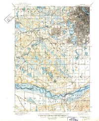 Minneapolis 1901 topographic map thumbnail