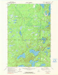 Mitchell Lake 1970 topographic map thumbnail