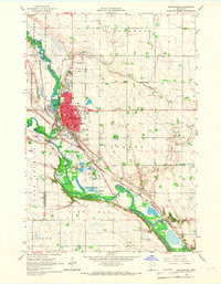 Montevideo 1965 topographic map preview
