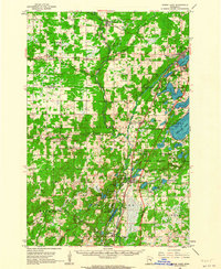 Moose Lake 1961 topographic map thumbnail