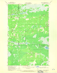 Mulligan Lake 1968 topographic map thumbnail