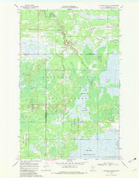 Mulligan Lake NE 1968 topographic map thumbnail
