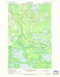 Mulligan Lake SW 1968 topographic map thumbnail