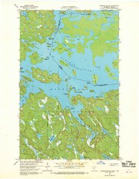 Namakan Island 1967 topographic map thumbnail