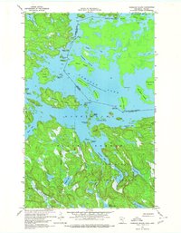 Namakan Island 1967 topographic map thumbnail