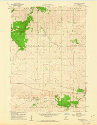 Nerstrand 1960 topographic map preview