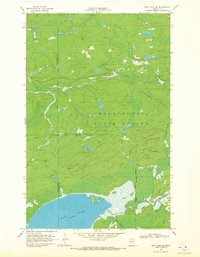 Nett Lake NE 1969 topographic map thumbnail