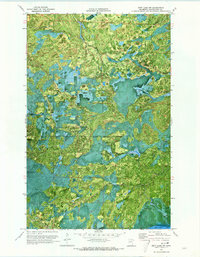 Nett Lake NW 1970 topographic map thumbnail