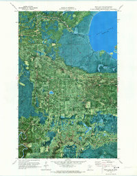 Nett Lake SW 1970 topographic map thumbnail