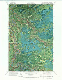 Nett Lake River West 1970 topographic map thumbnail